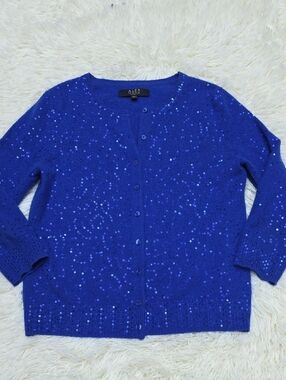 Alex Marie Royal Blue Sequin Cashmere
